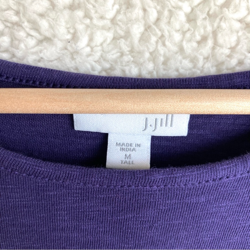 J Jill Women's dark blue sleeveless jersey knit dress, Sz M - Picture 8 of 16